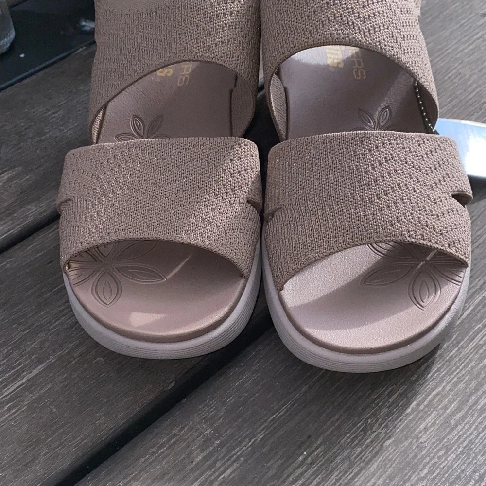 Skechers Slip-ins Women's Mocha  Sandals Size 10 - Picture 9 of 11